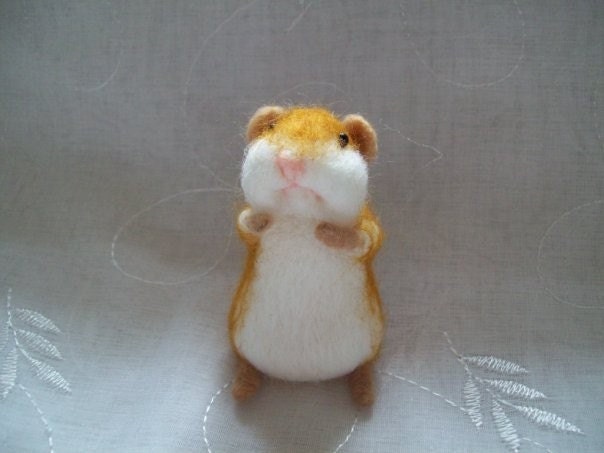 hamster needle felted