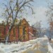 Thaw - Russian original oil painting by Andrey Stas