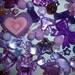 Purple Mega Mix Value Pack of Acrylic Beads, Charms and Cabochons