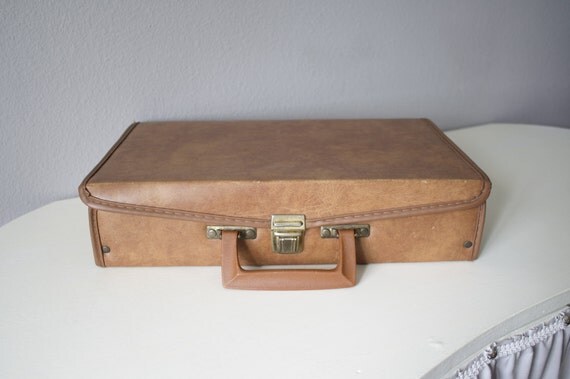 Vintage Cassette Tape Carrying Case 1970's Brown by 24byronroad
