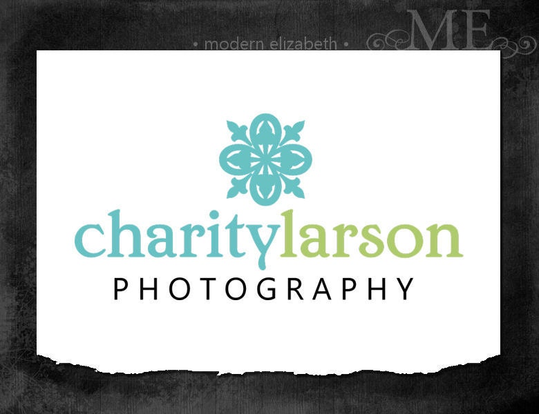Premade Logo Photography or Boutique Business Hand Drawn Pre-made Logo Design, 2 Watermarks & Instructions (Charity Larson)
