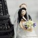 Paris Eiffel Tower personalized wedding cake topper Gift Decoration - Honymoon to Paris