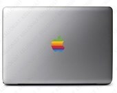 Macbook Apple Retro Logo Overlay