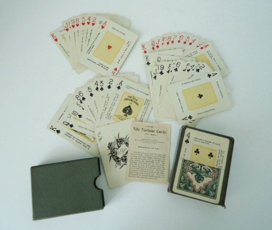 Antique Nile Playing Card Deck - Vintage Mint 1904 Congress Playing Card Deck - Fortune Telling Card Deck