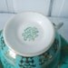 Vintage Teal and Heavy Gold Gilt Tea Cup and Saucer