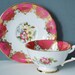 Tea Cup and Saucer - Vintage Teacup - Paragon - Teacup and Saucer Set - Pink and Gold Gilt