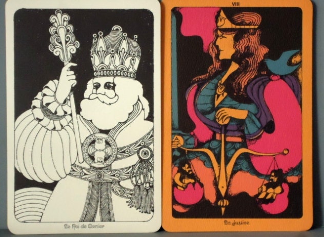 1960s Vintage Tarot Cards - Artist Fortune Telling - Vintage Wall Decor - Framed Prints