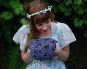 tiny violet hand puff CROCHET/knitting PATTERN