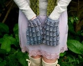 moss and bluebell (pocket scarf) KNITTING PATTERN