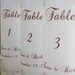 Table Numbers - Luminaries - Place Card Luminaries - Reserved Listing for Jaclyn