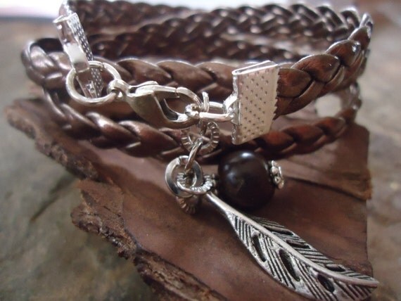 BRAIDED & SHEET Wrap Bracelet