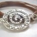SILVER SPIRAL wrap bracelet straps Tibet silver