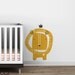 Baby Zoo Lion King Wall Decal - Yellow, Gold, White - Fun Kids decor