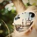 Reflection of a monument in glasses, Montpellier, France - Polaroid - Fine Art Photograph