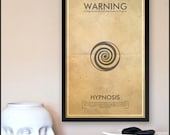 Fringe Science Warning Posters - Hypnosis Inspired Vintage Iconography 11x17 Print