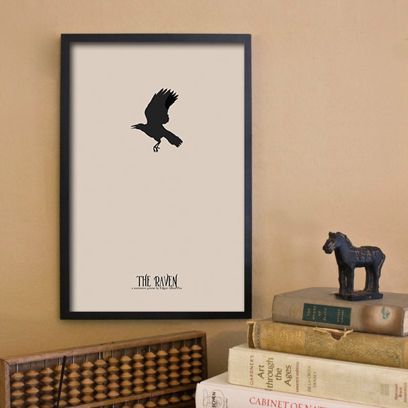 Edgar Allan Poe Print Series - The Raven: A Fantasy Horror 11x17 Poster