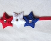 Red White Blue Felt Star Headband