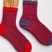 Knit Sock Pattern: Two Color Mismatched Socks Knitting Pattern