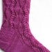 Knit Sock Pattern: Cable Lace Waves Sock Knitting Pattern
