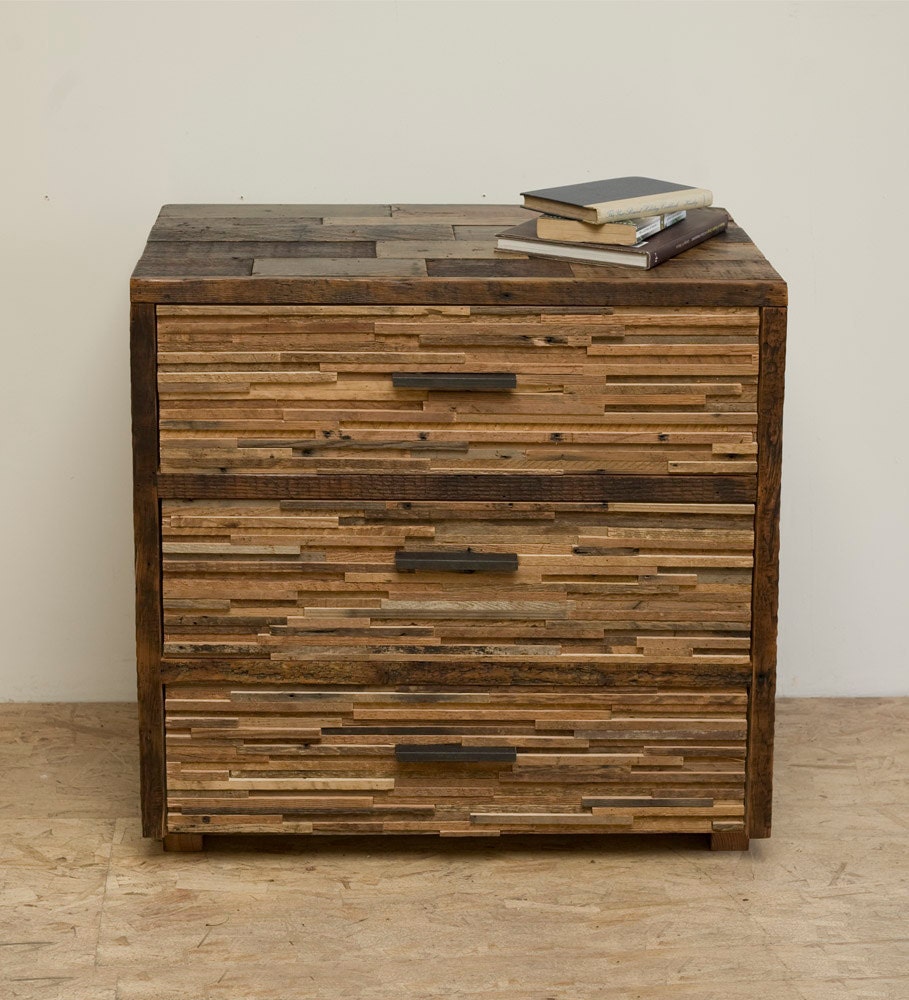 Reclaimed Wood 'Lake Tahoe' Three Drawer Chest