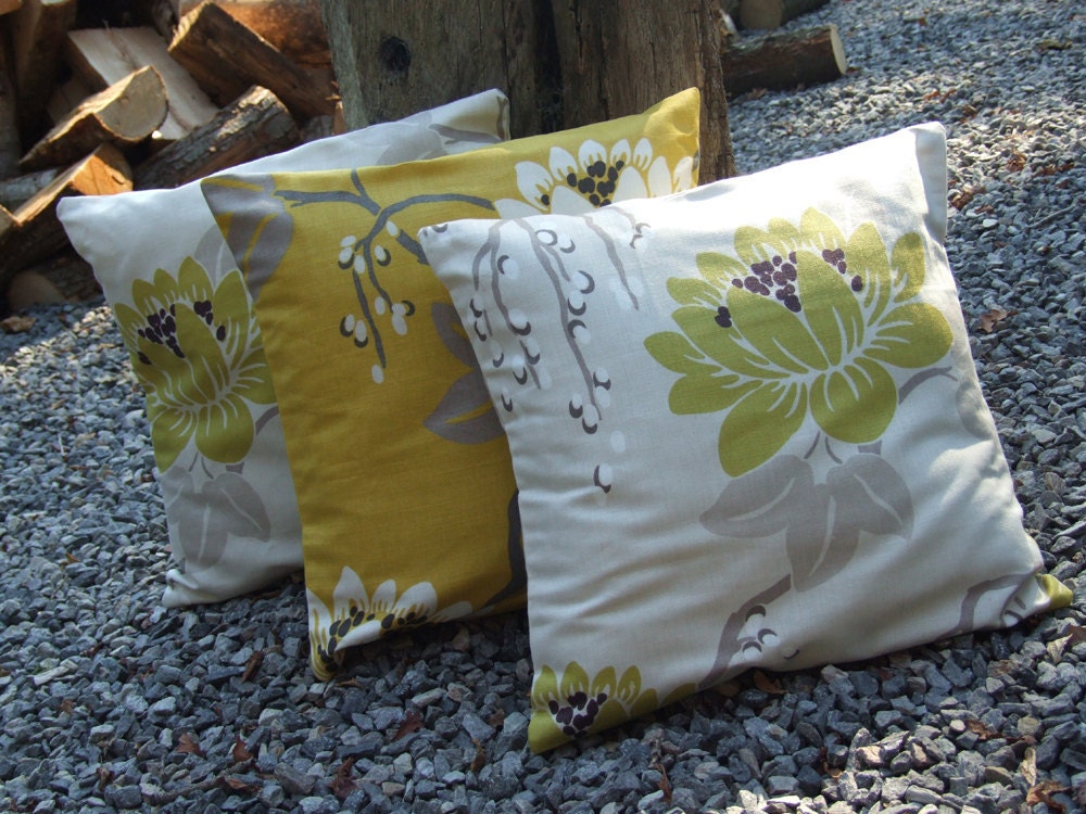MUSTARD & BEIGE cushion cover, pillow cover, pillow sham, throw pillow , designer fabric