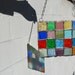 Stained Glass Scrap Glass Quilt Window Panel