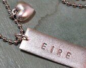 Ireland Metal Tag Necklace