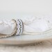 Napkin Rings Organic Bamboo Vintage French Lace White Set of Four OOAK Holiday Home Decor teamcamelot tbteam elitett