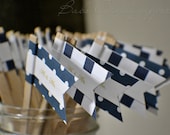 Navy Drink Stirrers