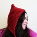 Knitted Hat Knit Hat Pixie, Hand Knit Hat, Elf Knit Hat, Elfin Fashion, Chunky Knit Fantasy