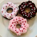 Valentine's Day Mini Donuts - set of three crocheted cat toys