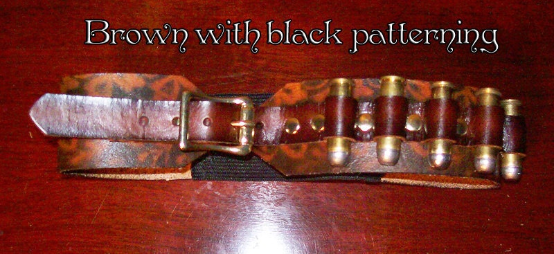 Steampunk Leather Leg Garter w/ 5 Bullets -Made to Order-