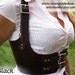 Steampunk Leather Under Bust Harness in Antiqued Brown, Black, or Plain Brown -Made to Order-