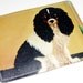 Cavalier Dog Wallet Recycled Paper with Painting of Cavalier King Charles Spaniel
