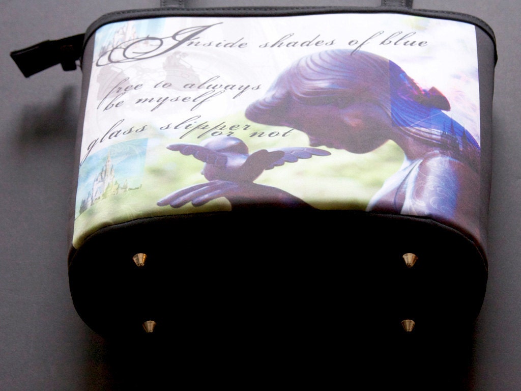 PixieGraph "Shades of Blue" Bucket bag by Knell StudioWorks & Mouse of Zen