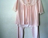 Pink Vintage Pajamas Bedjacket