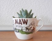 Vintage Mom Mug Coffee Cup, Kitschy Maw Come Git Yer Coffee, Mothers Day Gift