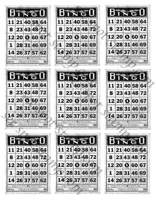 vintage bingo