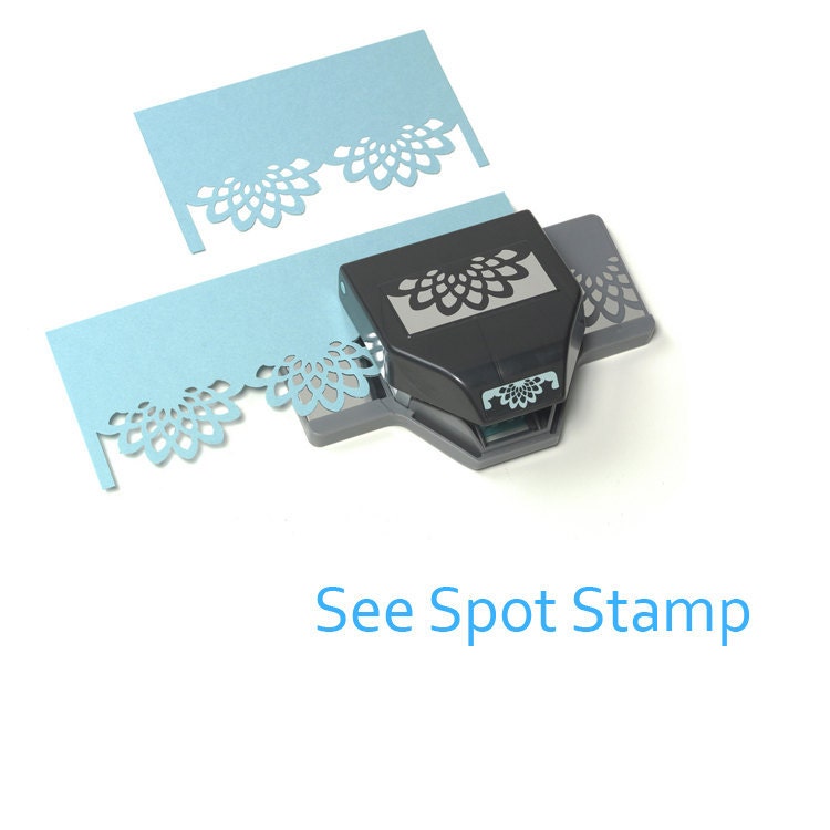 Flower edge punch lace doily punch ek success psn by SeeSpotStamp