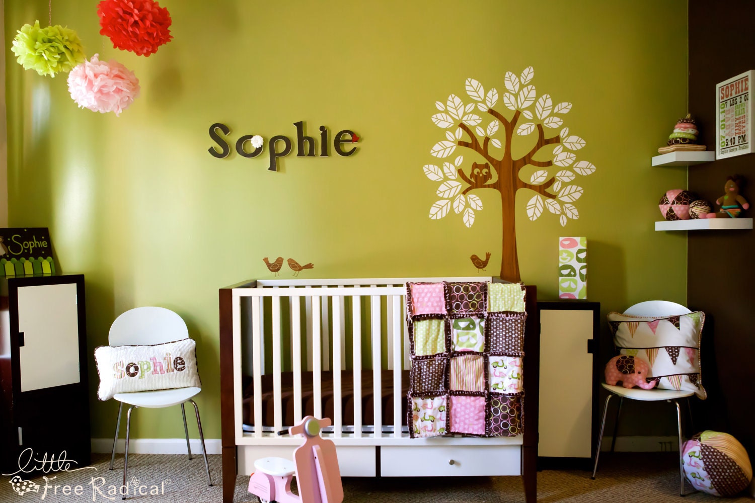 Custom Playful Nursery Decor: Set of 2 Cloth Balls - you choose the fabric