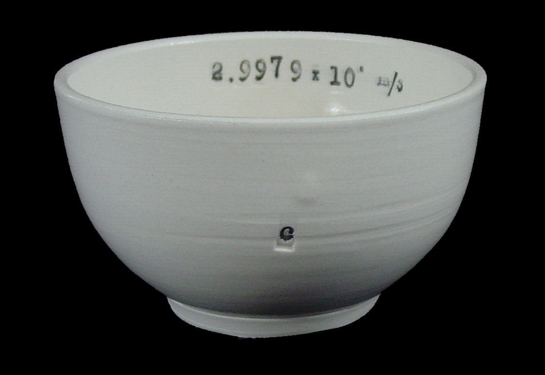 Speed of Light in a Vacuum Porcelain Bowl