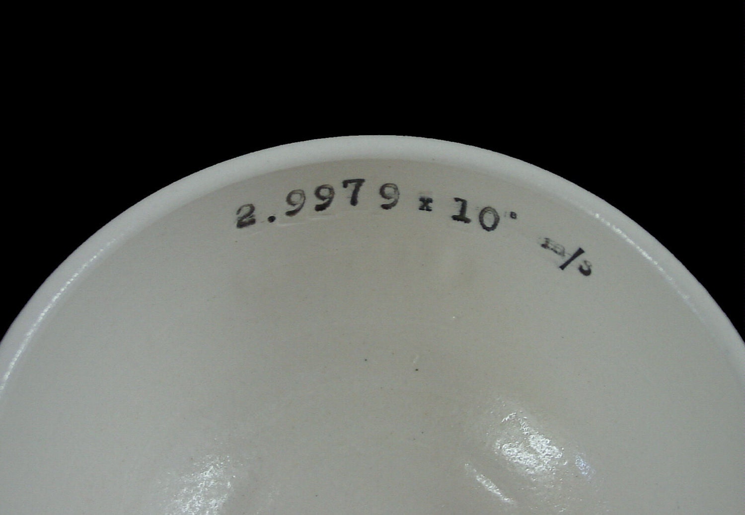 Speed of Light in a Vacuum Porcelain Bowl
