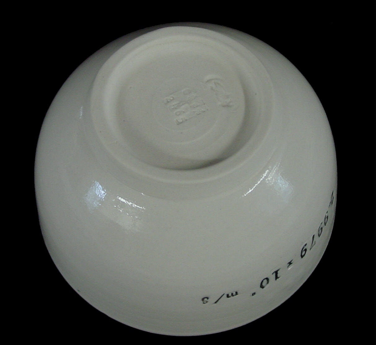 Speed of Light in a Vacuum Porcelain Bowl