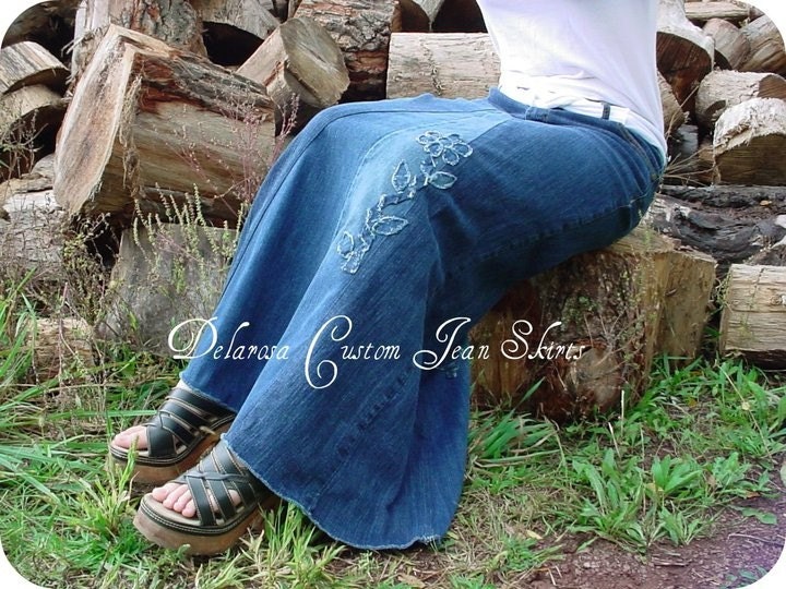 Custom Appliqué for your jean skirt