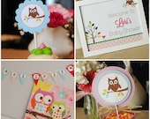 Custom Owl Love You Baby Shower PRINTABLE diy Party Collection - Baby Shower or Birthday Party (avail. in girl, boy & neutral versions) Il_170x135