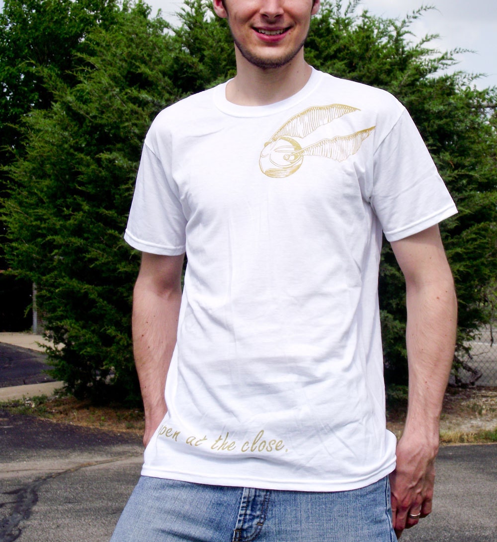 SALE Snitch Tee in White--Ready to Ship