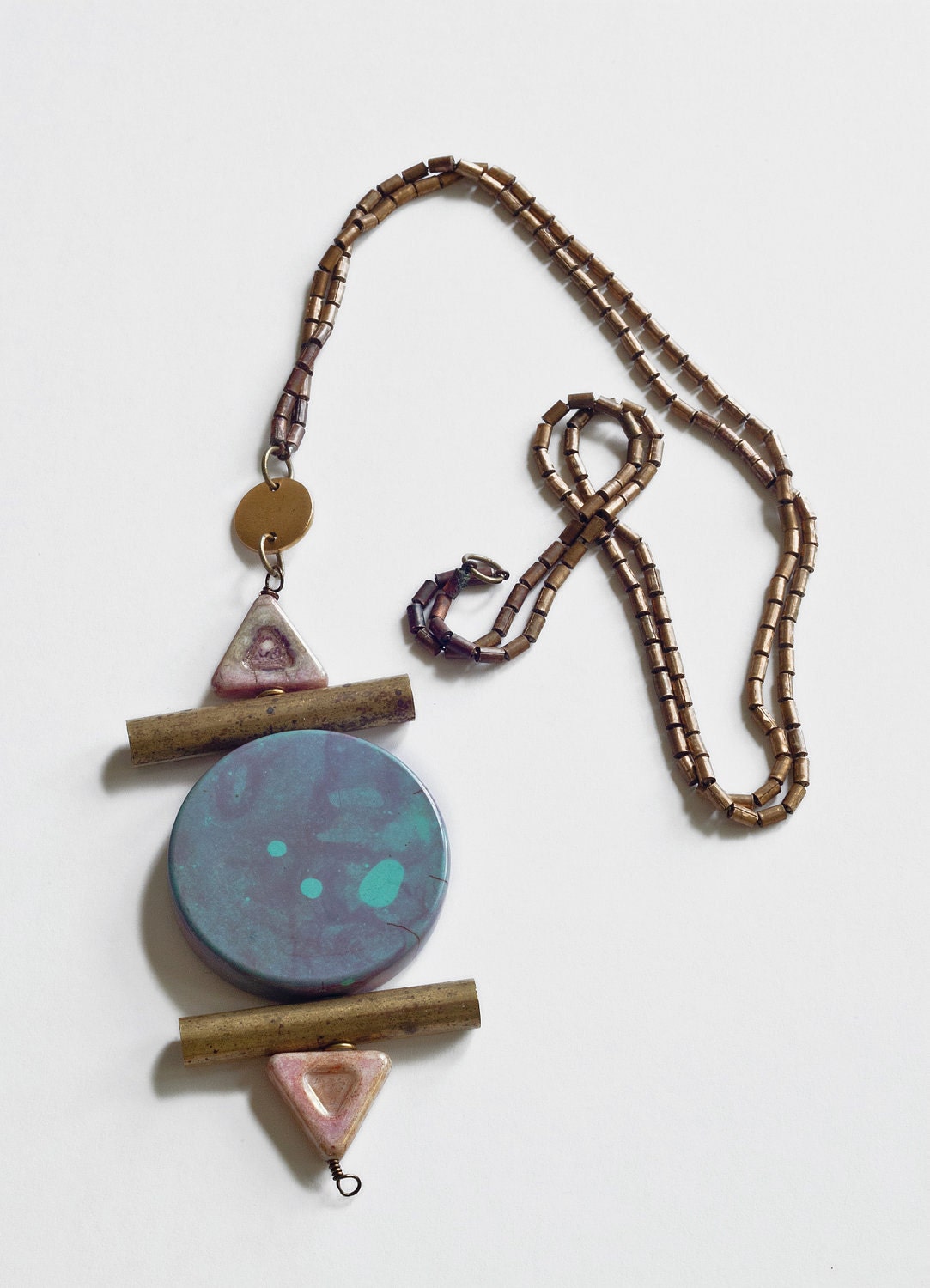 Magnesite Full Moon Necklace