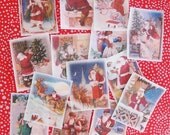 Edible Image Colorful Christmas Wafer Papers Santa  Claus- ONE DOZEN