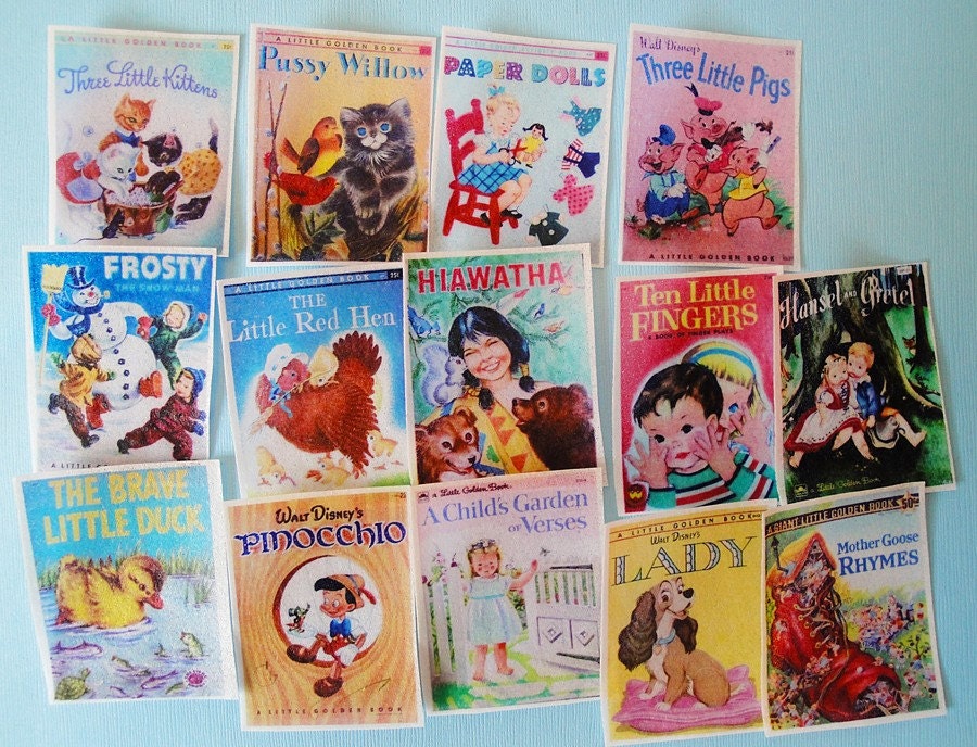 Vintage Children's Classic Book Edible Image Wafer Papers 14 images