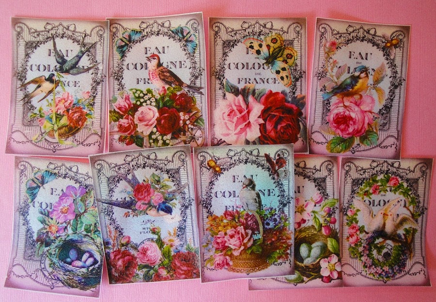 GORGEOUS Spring Floral Bouquet Perfume edible image wafer paper for your cookies, cake, fondant, and chocolates